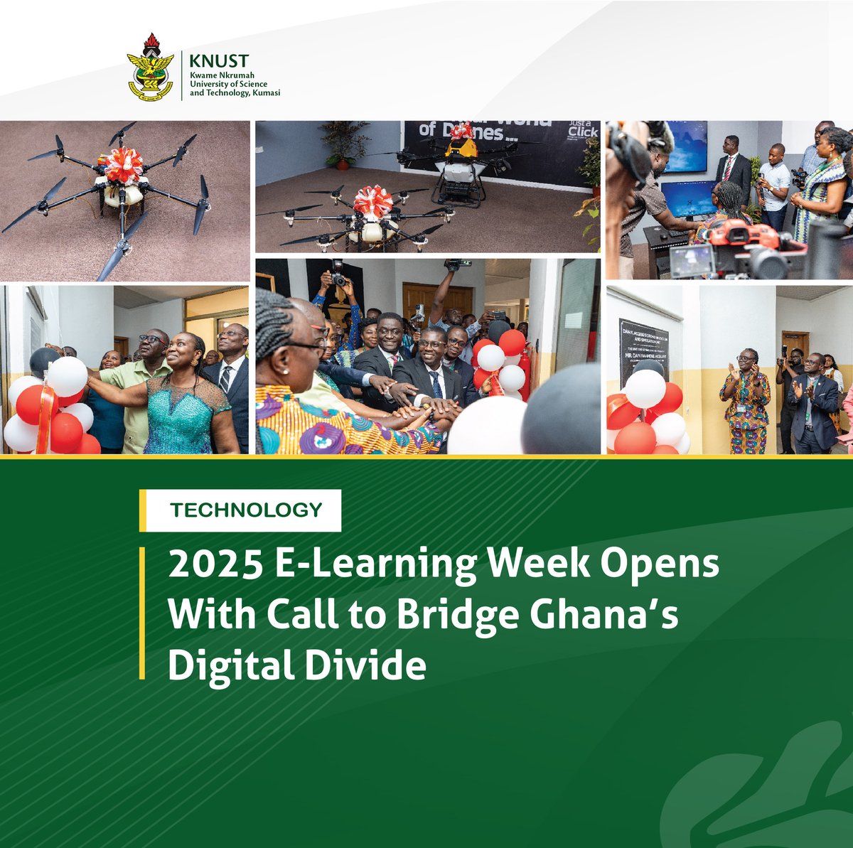KNUSTGH's tweet image. This year’s theme, “Transforming Education Through Responsible Innovation and Inclusion in the Digital Era,” serves as a call to action.
Learn more here⬇️
knust.edu.gh/news/news-item…
