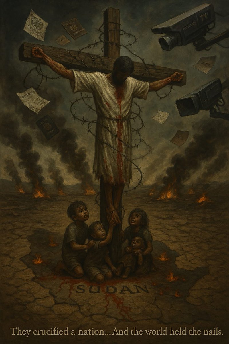 TwasolD4164's tweet image. They didn’t just abandon Sudan. They watched it bleed. A nation crucified, children clinging to broken hope. No help. No headlines. Just silence… and cameras turned away.
#CrucifiedSudan #WhereIsUNHCR #SudanBleeds #SilenceIsComplicity #ActNow