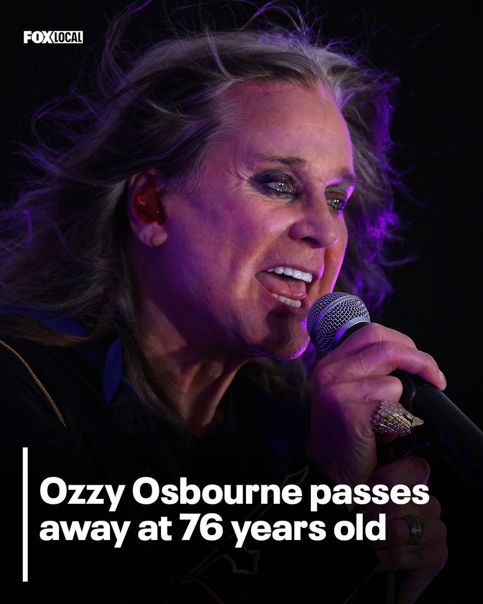 fox5dc's tweet image. Famed rock and roller and reality TV star Ozzy Osbourne has died, according to multiple reports. He was 76. fox5dc.com/news/ozzy-osbo…