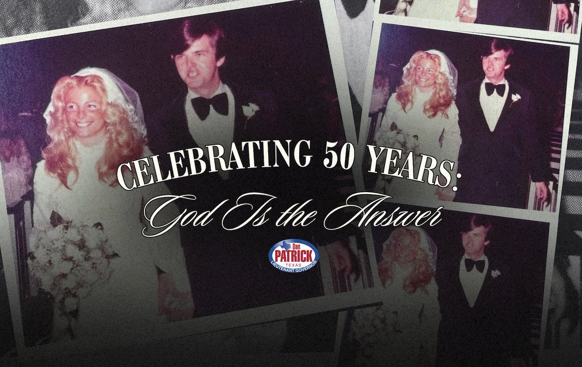 DanPatrick's tweet image. July 19th marked Jan and my 50th wedding anniversary. Here’s the story. bit.ly/4f1DoKK