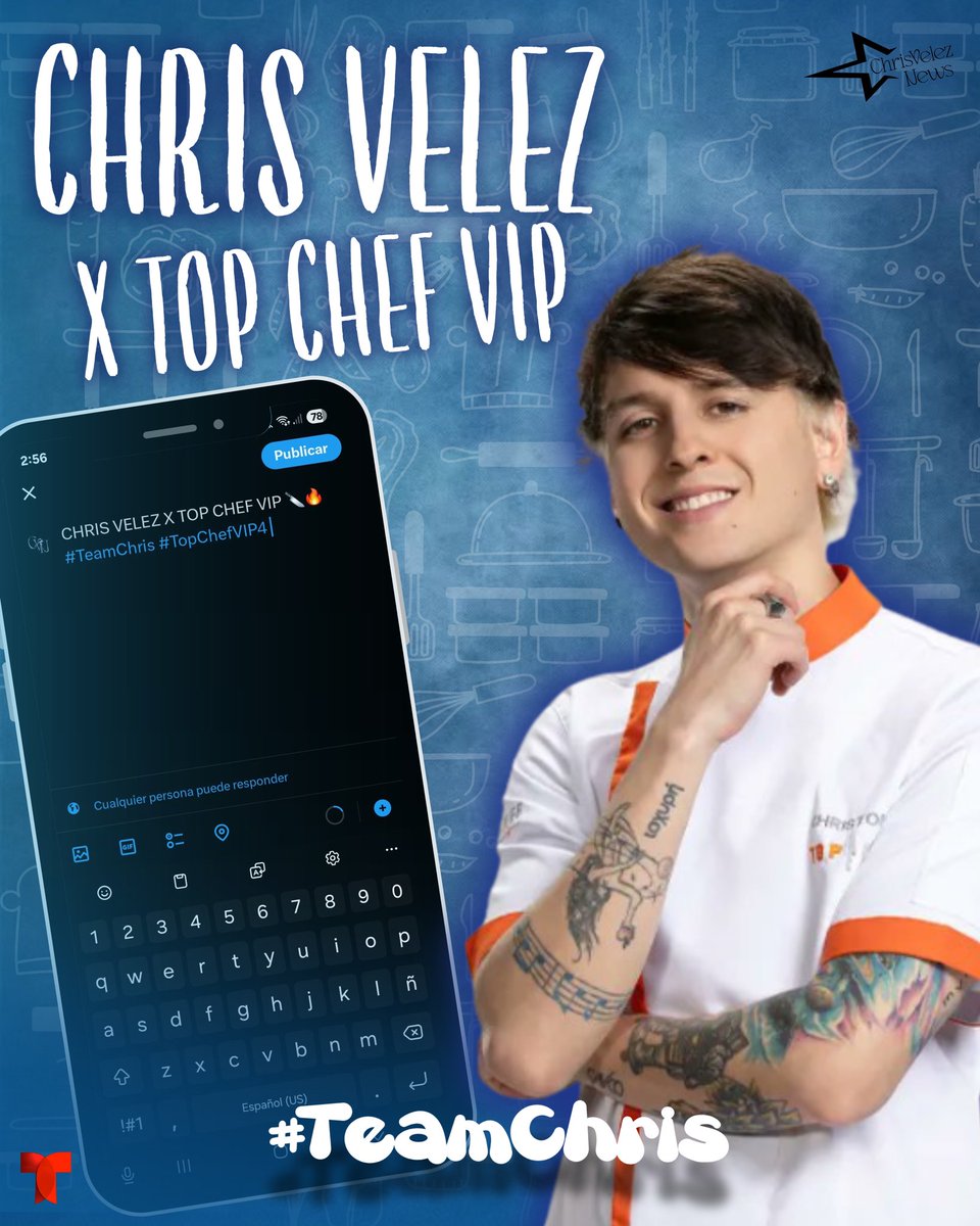 chrisveleznews's tweet photo. CHRIS VELEZ X TOP CHEF VIP🔪🔥

unete a nosotros y mostremos el apoyo a Christopher en este gran estreno. Utiliza la frase junto a los # durante la transmisión del programa 🙌🏻 

- Martes 22 de Julio 6:30 PM EST 

#TeamChris #ChristopherVelez https://t.co/h771Qdvr9d