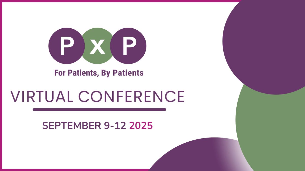 KT_trainee's tweet image. For Patients, By Patients. Register now for this free, virtual conference for anyone with an interest in health research. September 9th to September 12th 2025!
pxphub.org/event/free-tic…
@PxPHub @RonBeleno @DisabilitywAnna @TO_dpr @TrinityLowthian
#PatientEngagement #PPI