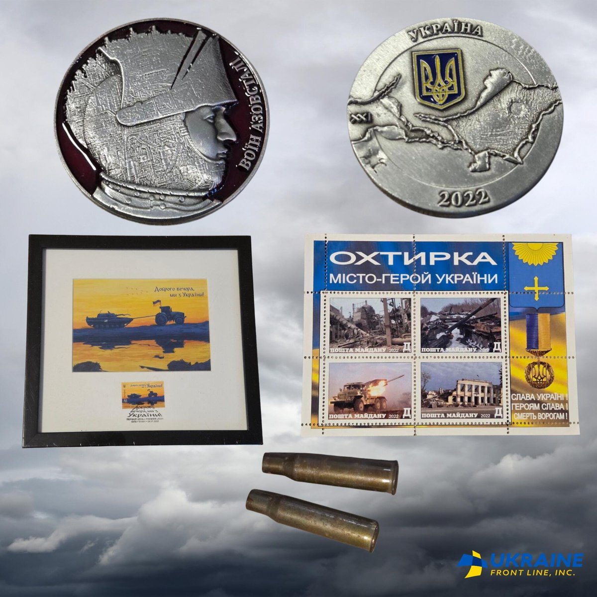 uafrontline's tweet image. 🌟It's the Tuesday raffle!🌟
This week's $2 package:
✉️Hero City Okhtyrka and 🇺🇦 tractor stamps
💥 2 AK shells collected from Krynky
🪙 A challenge coin
This week's $5 package:
🪡Unit patch from the 118th Brigade
🇺🇦 Signed flag from the 118th
Get your tickets here!…