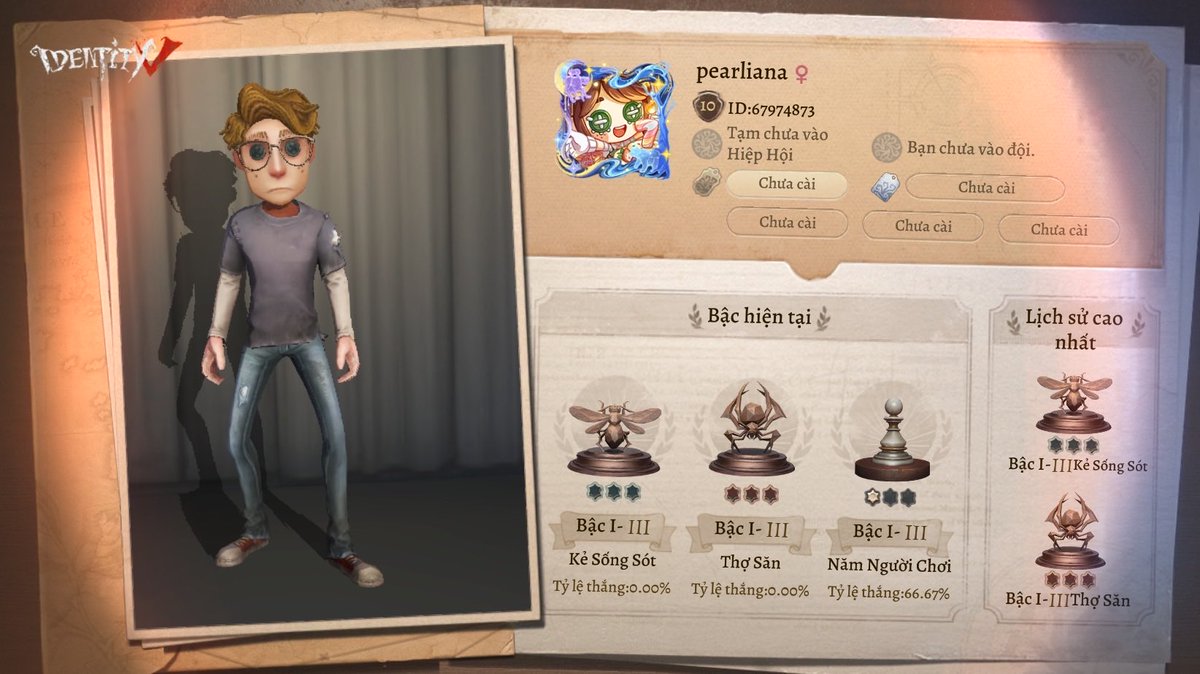 PearliestPearl's tweet photo. Tôi đang chơi Identity V. Bạn nghĩ đó là game ư? https://t.co/gej8oBz5Du