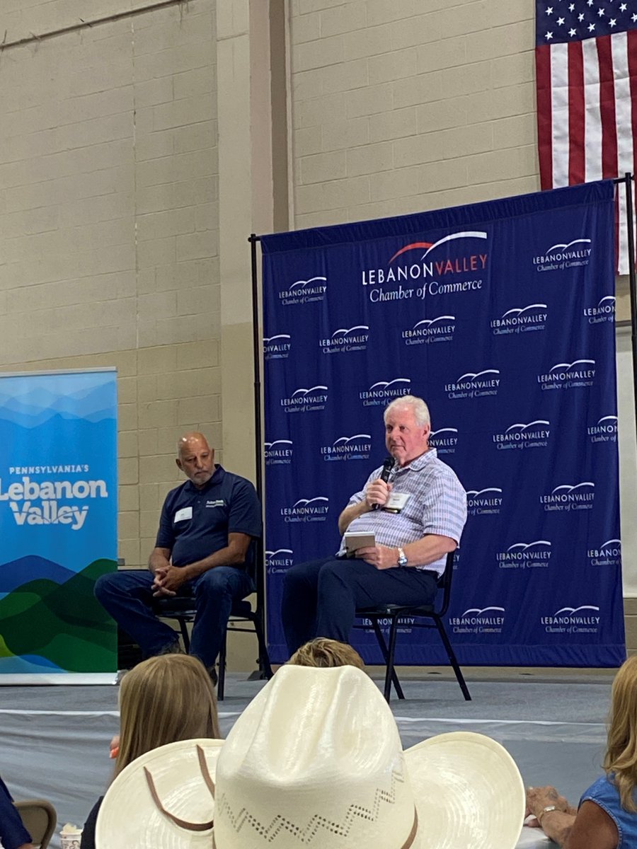 SenatorGebhard's tweet image. This morning, I had the pleasure of attending Lebanon Valley Chamber of Commerce’s Breakfast at the Fair with nearly 150 community members, where we heard from keynote speaker Scott Sechler, owner of Bell & Evans.