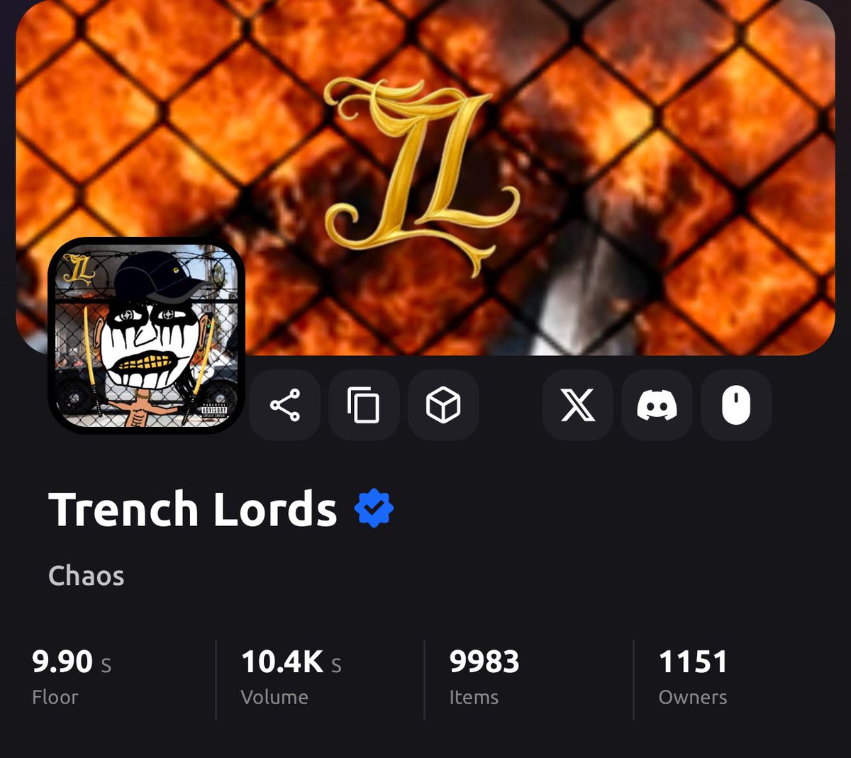 We are just Art. All handmade. 1. 10k pfp collection on $S . No usecase.. Free mint from degens for degens. No promises, no roadmap. 

Keep grinding the <a href="/SonicLabs/">Sonic</a> trenches! 

paintswap.io/sonic/collecti…