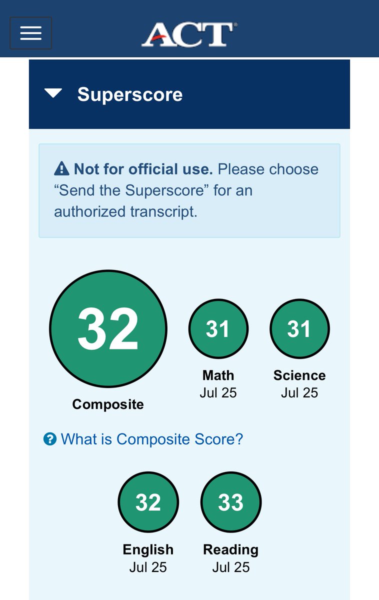 The day after a 2 day long 7v7 tournament I get a 32 on the ACT #StudentAthlete