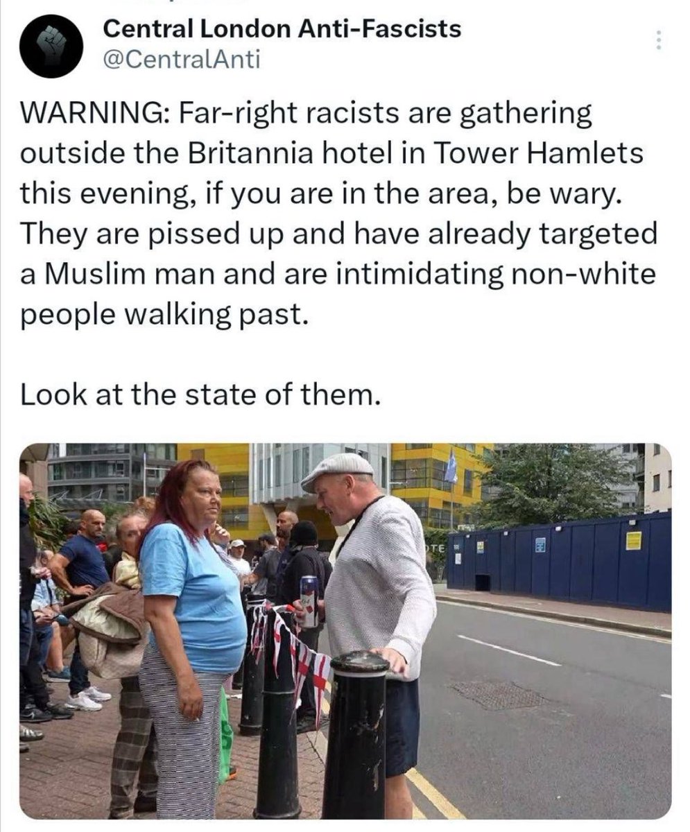 broseph_stalin's tweet image. FASCISTS HAVE GATHERED OUTSIDE BRITANNIA INTERNATIONAL HOTEL, CANARY WHARF: