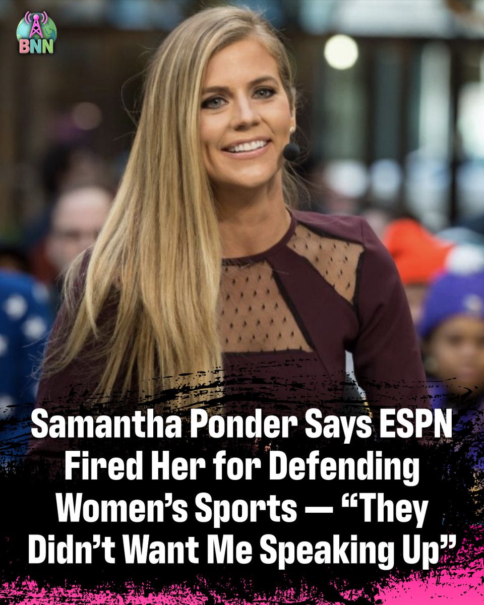 BNNetwork634's tweet image. Samantha Ponder Says ESPN Fired Her for Defending Women’s Sports — “They Didn’t Want Me Speaking Up” 🏀
Former ESPN host Samantha Ponder is finally speaking out after her abrupt firing — and she says it all comes down to one thing: she dared to defend women’s sports.
🗣️ “They…
