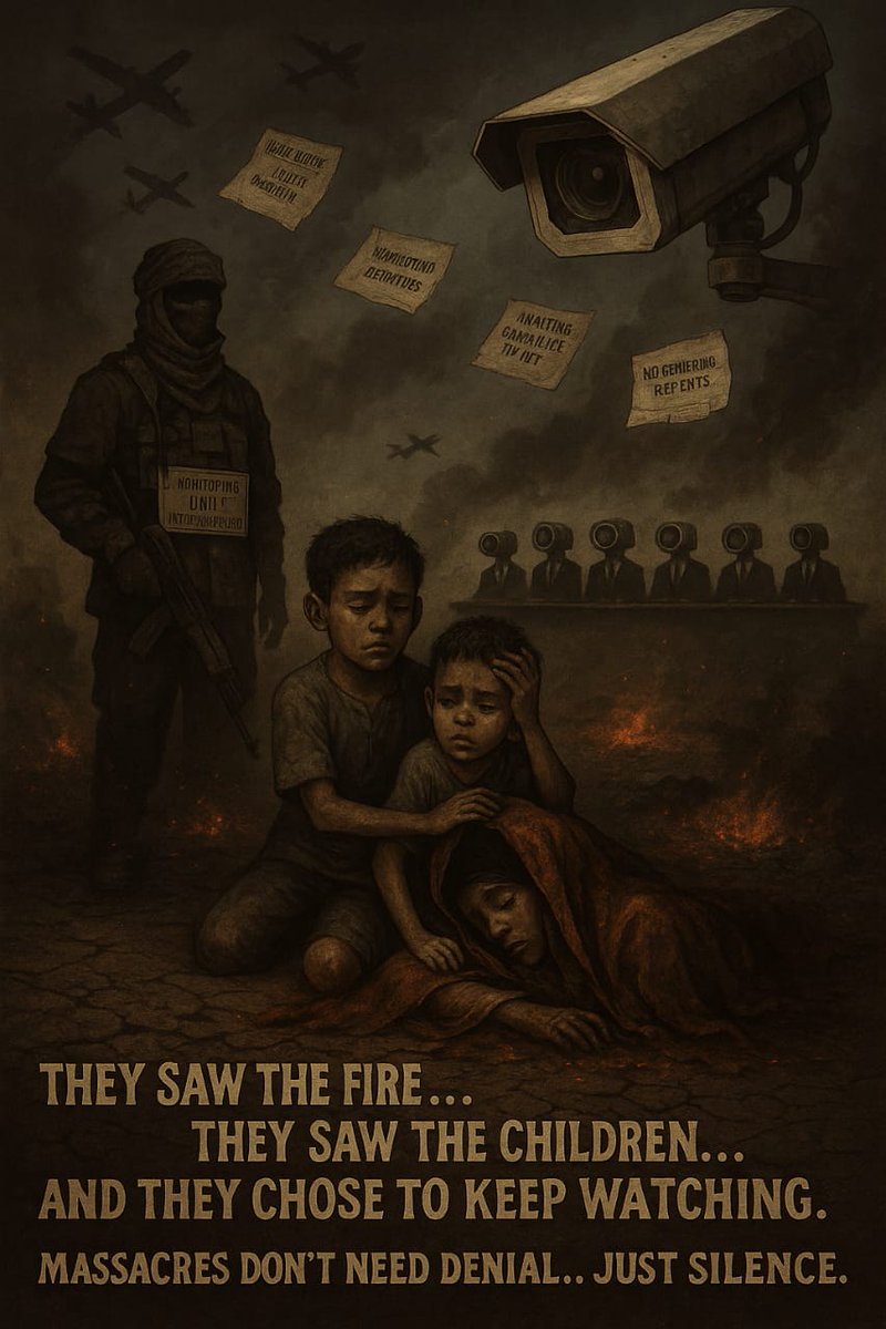TwasolD4164's tweet image. The bombs fell.
The cameras rolled.
The children waited.
But justice never came.
They weren’t hidden…
They were simply deemed…
‘Not urgent.’
#SudanMassacre #GenocideInSilence #UNfailures #WorldWatchedUsDie #JanjaweedCrimes #ChildrenUnderFire #WhereIsJustice #TheMassacreContinu