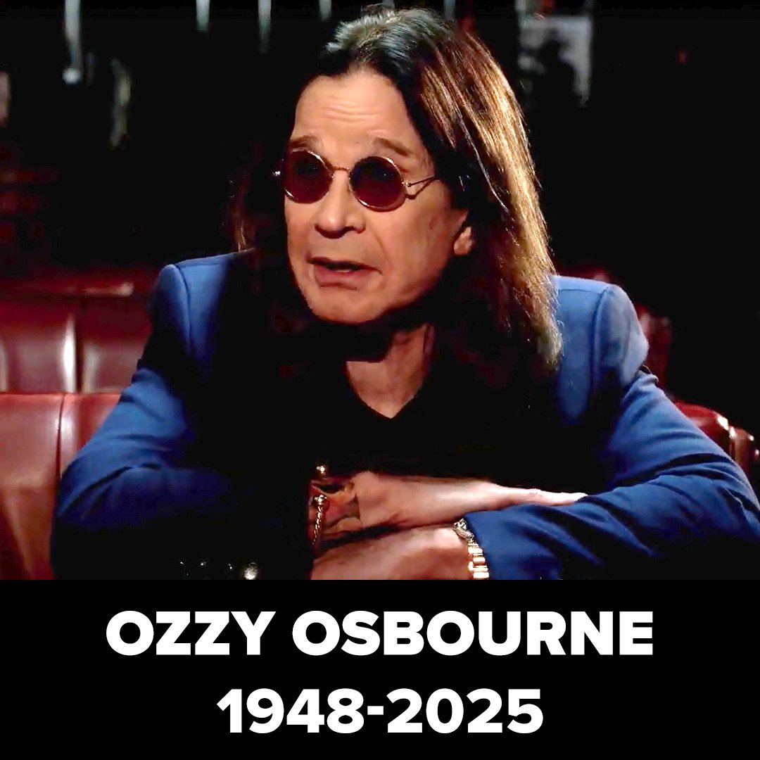 Fandango's tweet image. Black Sabbath frontman, Ozzy Osbourne, and star of 'The Osbournes' has sadly passed away at the age of 76.
Rest In Peace