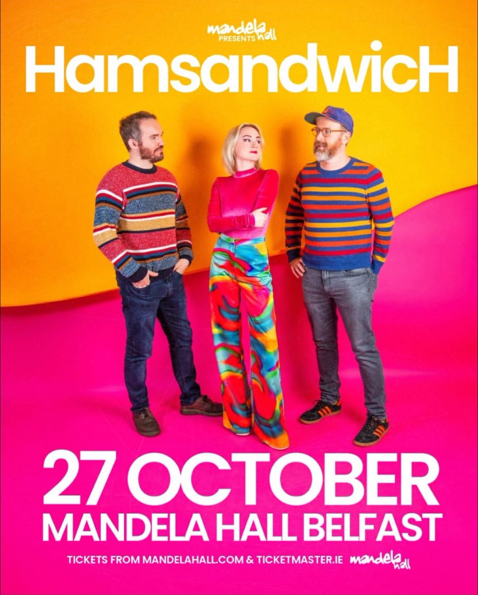 Ham_Sandwich's tweet image. ✨BELFAST✨
It’s been a while…
Come see us at @mandelahall Mon 27th Oct.
Tickets on sale this Friday!
@MPIArtists