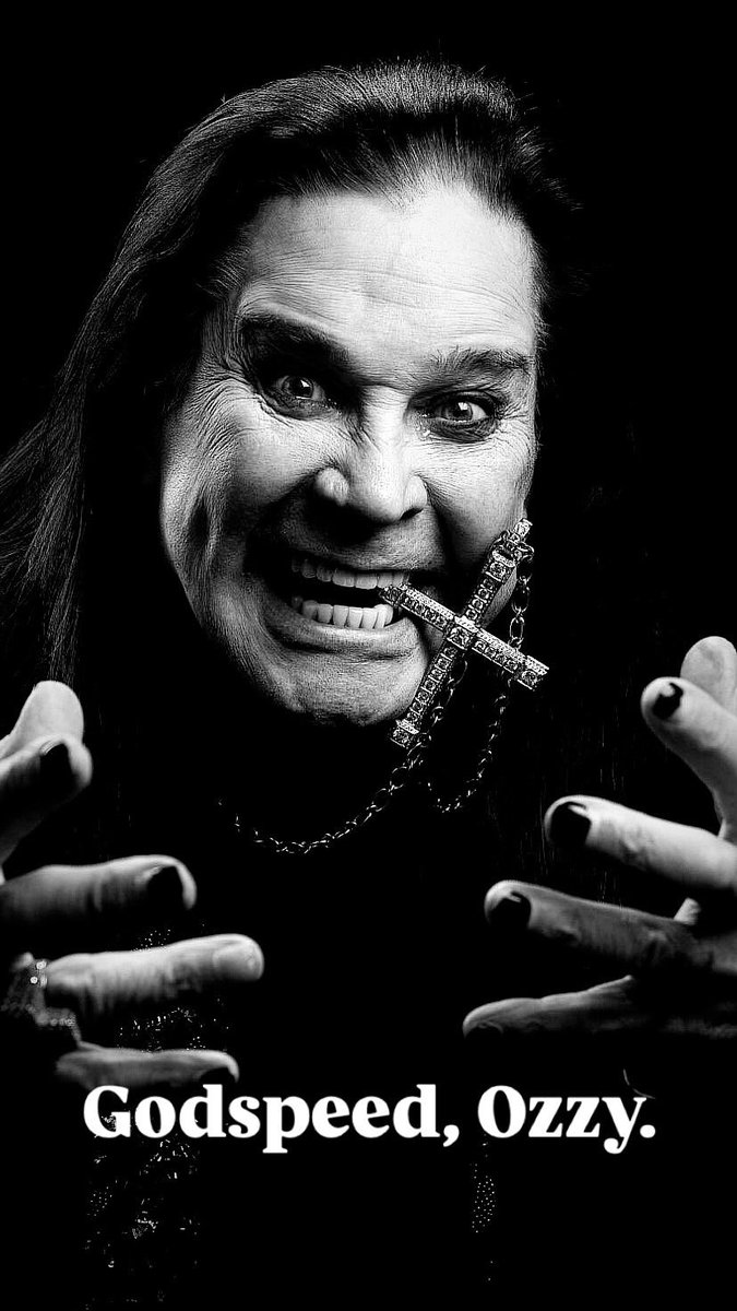 TerraceCarl's tweet image. Godspeed, Ozzy.