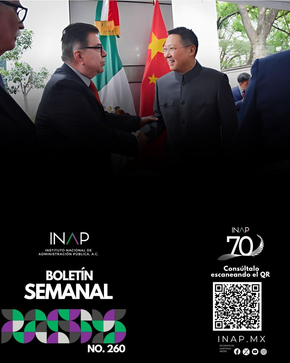 ¡Ya está disponible nuestro Boletín INAP #260! 🗞️

🔎Descubre las últimas actividades del INAP que impulsan a la mejora de la gestión pública a nivel nacional e internacional. 

Conoce nuestros próximos eventos y programas académicos para seguir profesionalizándote. 🎓