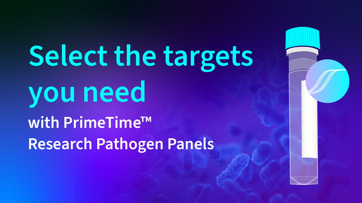 idtdna's tweet image. Our PrimeTime™ Research Pathogen Panels allow you to pick and choose the targets you need. Combine with our One-Step 4X Broad Range Master Mix for superior amplification from both purified and crude samples, achieving lower Ct values and higher endpoint fluorescence.
Discover…