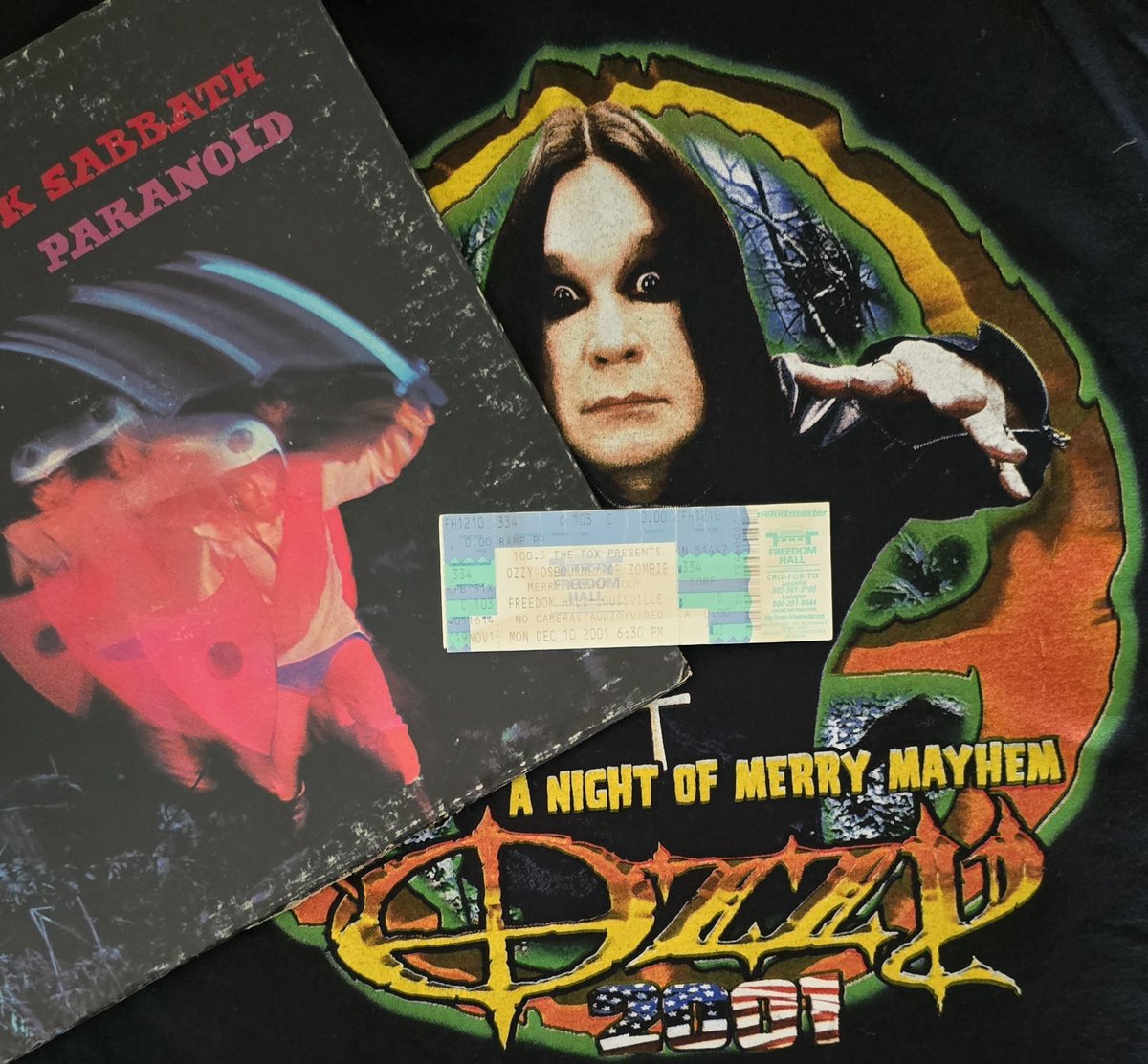 The one night I went to see #OzzyOsbourne on the Merry Mayhem Tour.  December 10th, 2001.  Freedom Hall, Louisville, KY.

15 days before Christmas and I didn't think Rob Zombie &amp; #Ozzy was going to let us go home for the holidays. I can't accurately describe it all but it was