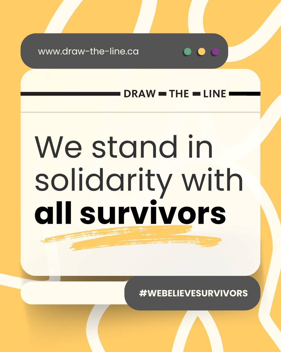 If you are a survivor of sexual violence, please know that there are people who believe and support you. #WeBelieveSurvivors

📞 You can contact a sexual assault centre. All support is free and confidential.

🔍  Find your local sexual assault centre: sexualassaultsupport.ca/get-help