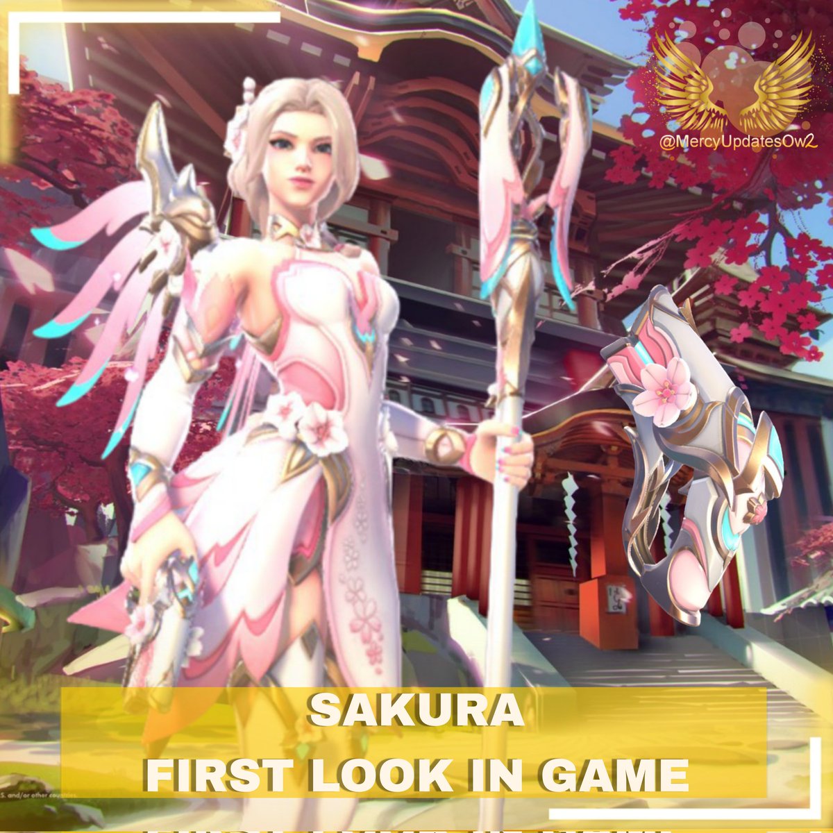 MercyUpdatesOw2's tweet image. πͺ½ Our First in-game look at sakura mercy. This beautiful cherry blossom themed skin may be available soon!