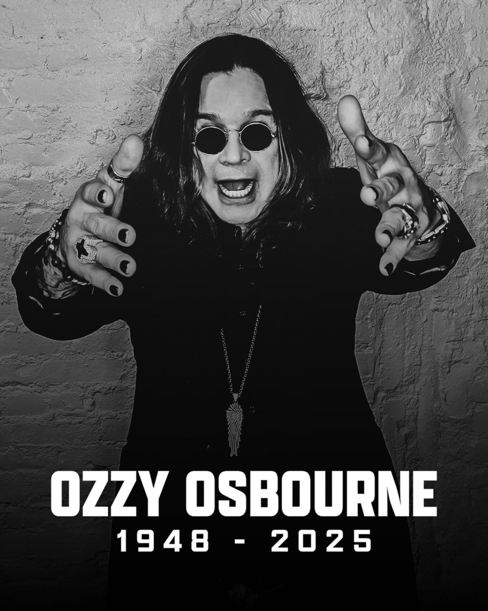 RIP OZZY! 🕊️🙏🕊️ #music