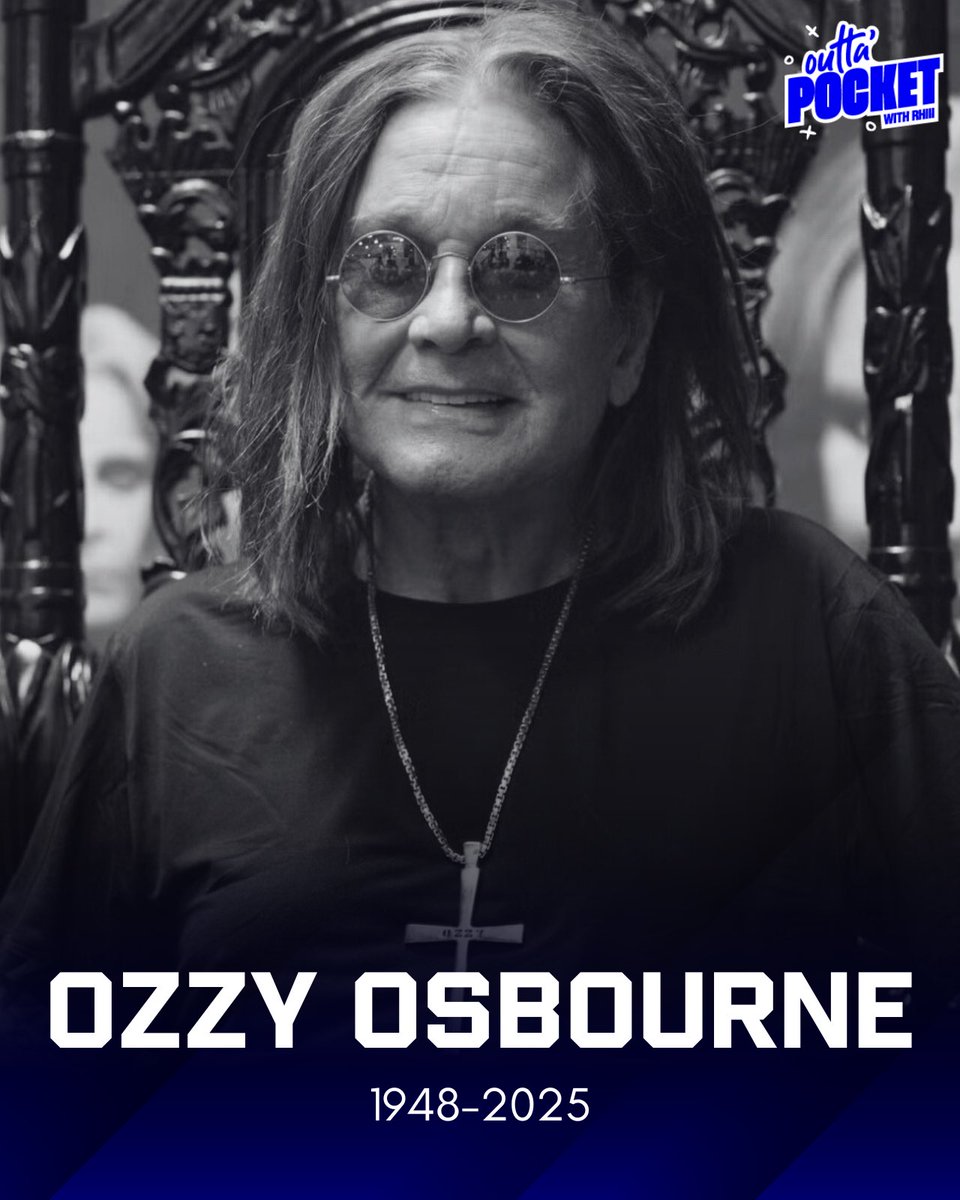 OuttaPocketRG3's tweet image. BREAKING: Ozzy Osbourne dead at 76, family says
“He was with his family and surrounded by love. We ask everyone to respect our family privacy at this time.”
In 2007, he performed during the halftime show of a Dallas Cowboys game on Thanksgiving Day.
One of the all-time great…