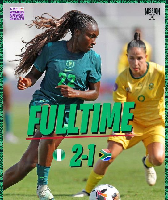officialABAT's tweet image. Well deserved!
Congratulations to our Super Falcons!
Your incredible #WAFCON2024 semi-finals victory over South Africa today was nothing short of superlative. It was a magnificent display of grit, talent, and the indomitable Nigerian spirit.
You have made the nation proud. Keep…