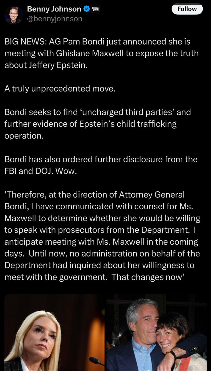 RedTeamActual's tweet image. You’ve to be careful here and not to mistake cooperation for contrition. Ghislaine Maxwell will say whatever’s required if it keeps her breathing and out of solitary.
If she believes her life is at risk, inside or out, she’ll play the asset card and trade names for protection.…