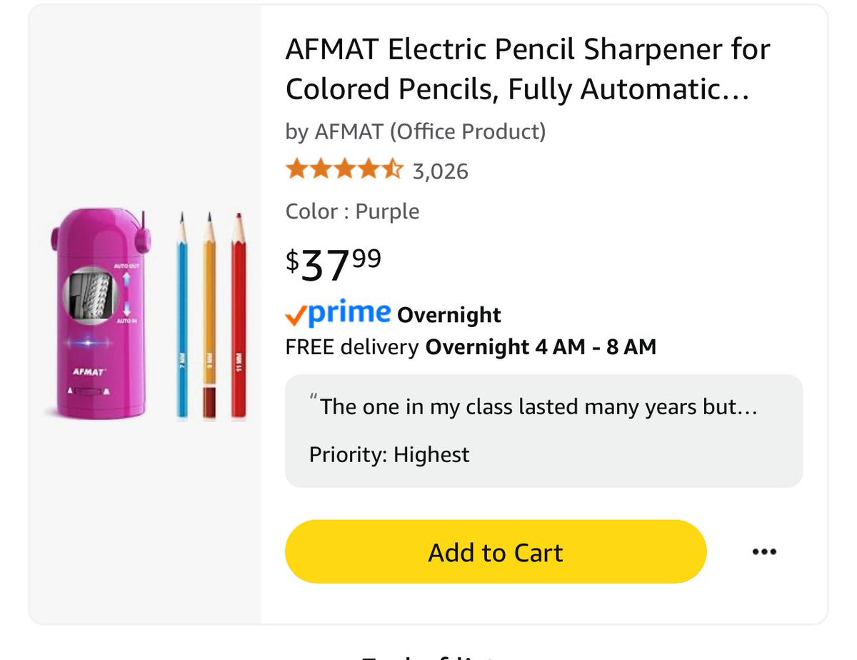 Anaperez5457Ana's tweet photo. @HayesHolly2  please help me with a RP to help get a pencil sharpener for my classroom. #clearthelist2025  #clearthelist #Teachersof𝕏 

https://t.co/XORuCMrOYX https://t.co/h2lmQix8wj