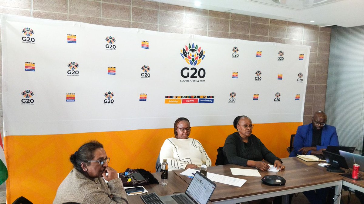 DWYPD_ZA's tweet image. 📌 Earlier today
The @DWYPD_ZA held the G20 Empowerment of Women Working Group (EWWG), which continues to champion gender equality and women’s economic empowerment.
📝 A key priority is recognising the value of Unpaid Care Work in driving inclusive and resilient economies.