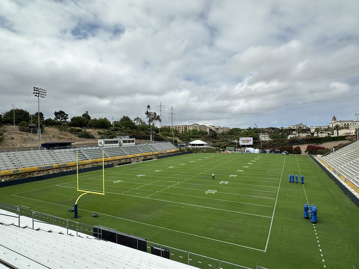 Eric_L_Smith's tweet photo. Good morning from the University of San Diego. 

The #Chargers will practice here today and tomorrow. https://t.co/NgRKbMvPWn