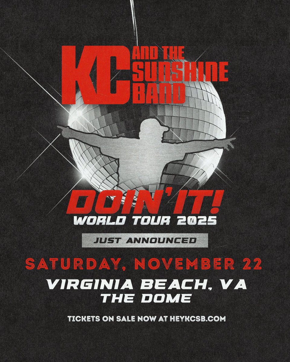 The #DOINITWORLDTOUR is headed to Virginia Beach, VA on November 22nd! ✨ Tickets on sale this Friday! heykcsb.com/pages/shows