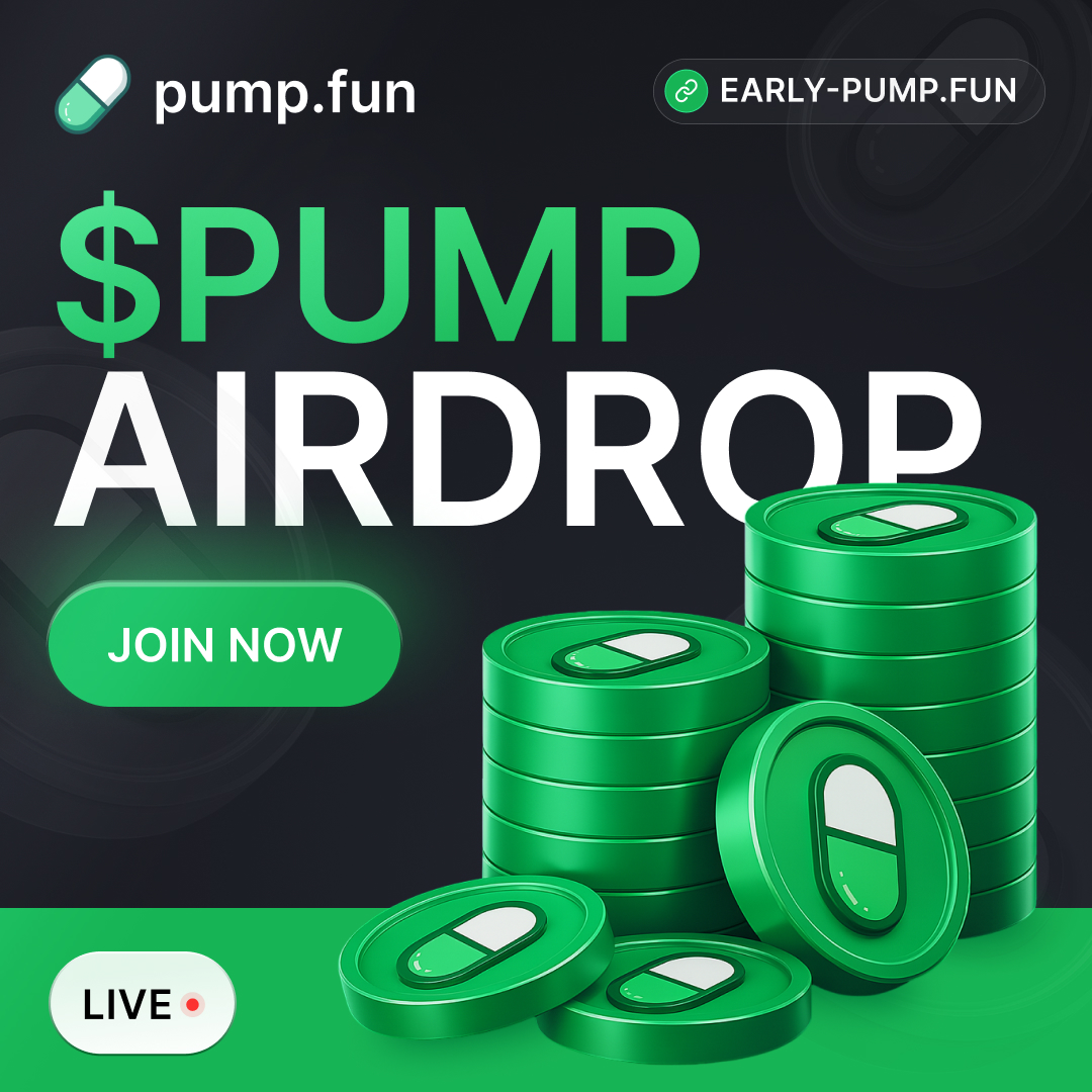 Early users are already stacking.

$PUMP is moving fast.

Don’t wait for someone to tell you.

 🔗 early-pump.fun

#Fartcoin #Sol #Neiro #Ponke
