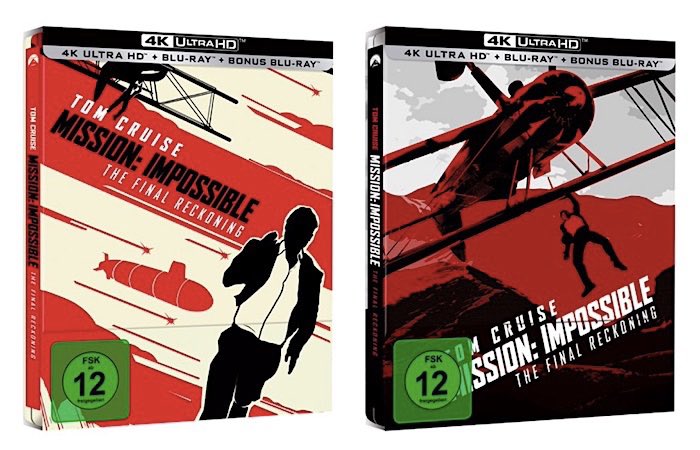 webbpodcast's tweet image. Las ediciones en steelbook de Misión Imposible Sentencia Final que tienen previsto editar son… HORROROSAS