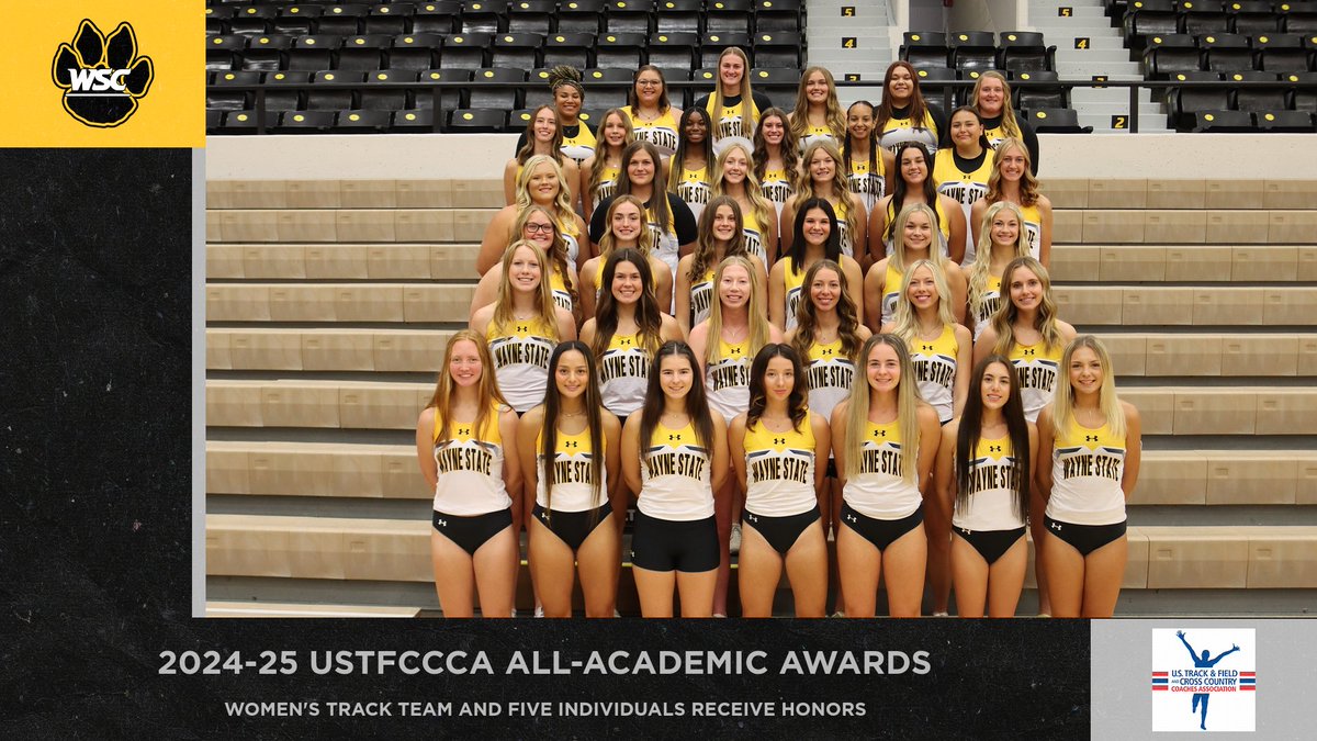 Wayne State Wildcats (@wscwildcats) on Twitter photo 20th straight season <a href="/WSCXCTF/">Wayne State College Cross Country/Track & Field</a> women earn USFTCCCA All-Academic Team Award. Five Wildcats also earn individual academic honors. #PlayforthePaw
wscwildcats.com/news/2025/7/22… 20th straight season <a href="/WSCXCTF/">Wayne State College Cross Country/Track & Field</a> women earn USFTCCCA All-Academic Team Award. Five Wildcats also earn individual academic honors. #PlayforthePaw
wscwildcats.com/news/2025/7/22…