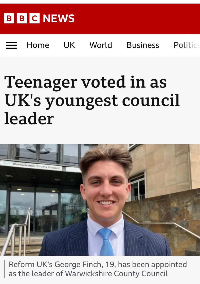 iainoverton's tweet image. Reform thinks a 17 year old can’t vote but a teenager can run a council.