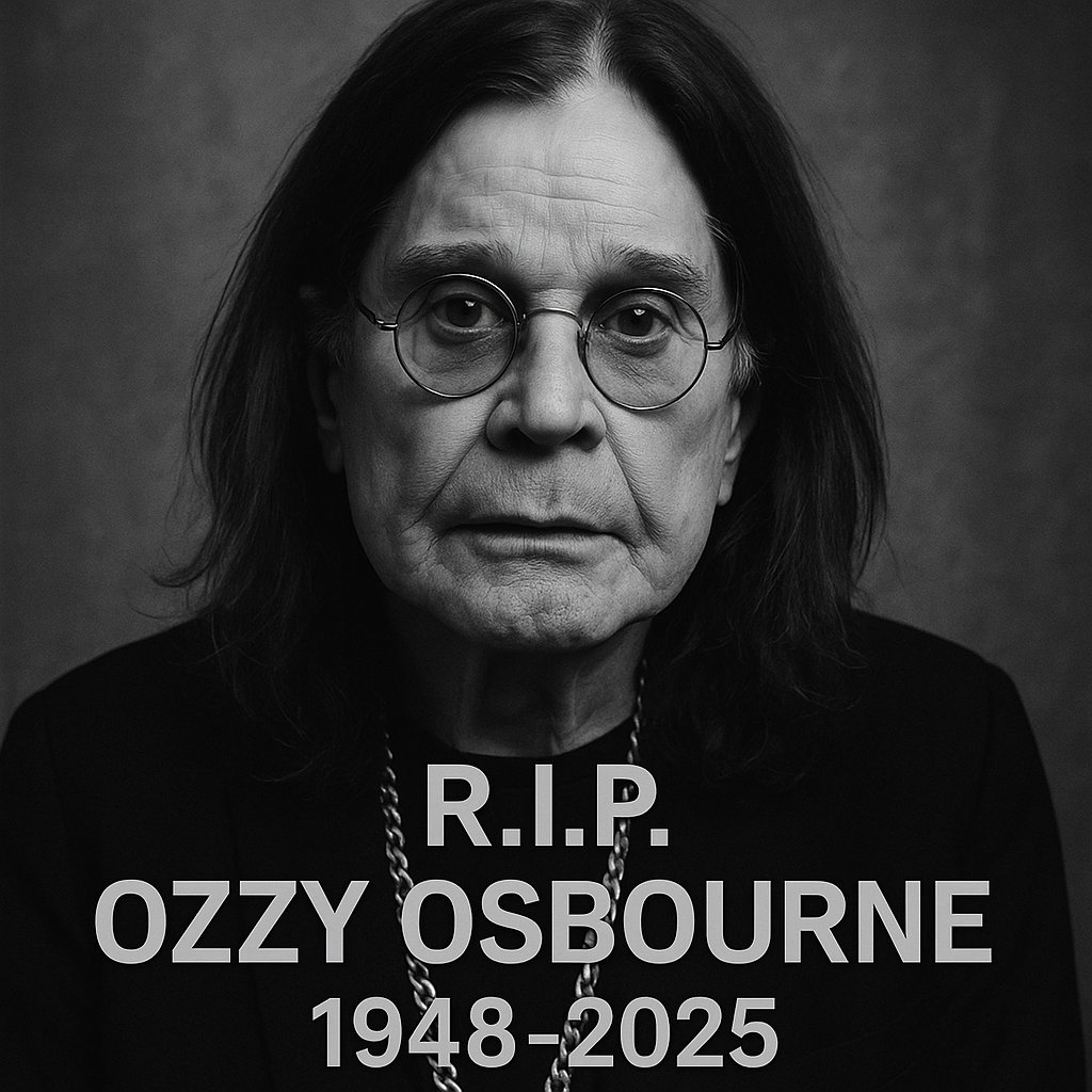 Faleceu Ozzy Osbourne, pioneiro do heavy metal.