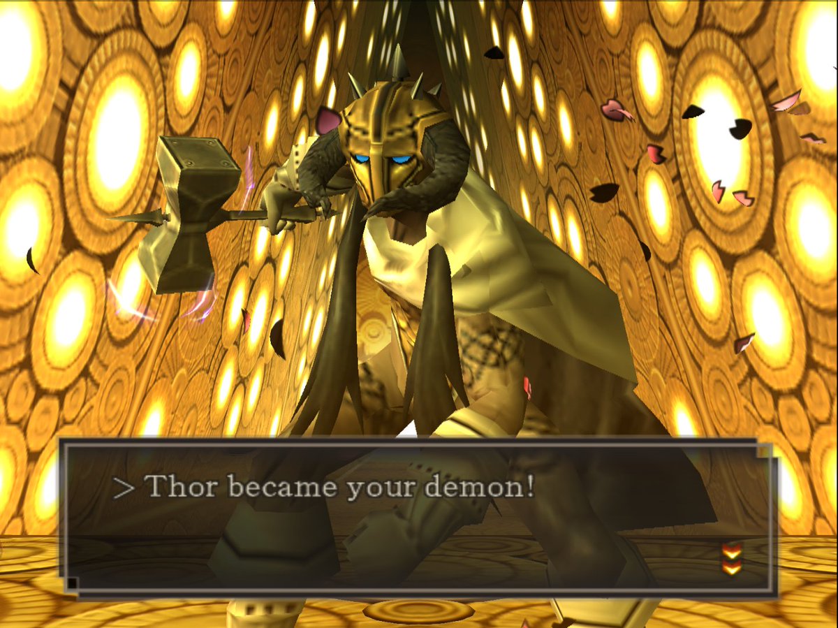 junebugparadise's tweet image. how does thor in raidou 2 have worse textures than thor in nocturne
