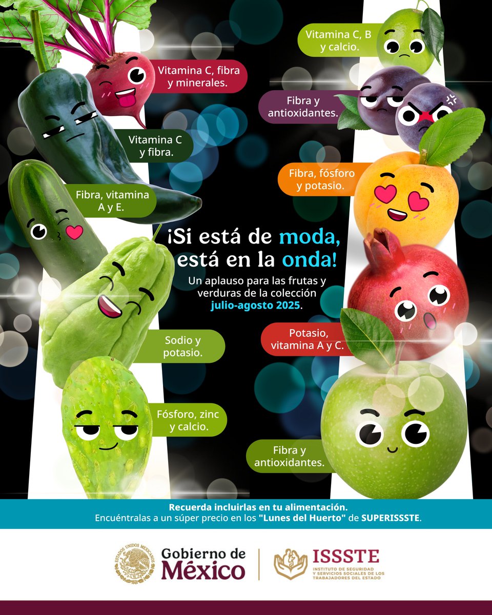 ¡Qué emoción! 👏📸 Tú eres nuestra persona invitada de honor en la pasarela del sabor. 🧑‍💼💃 

🍎🍋‍🟩🥭 Recuerda que muchas de estas grandes estrellas son parte del "Lunes del Huerto" de <a href="/TUSUPERISSSTE/">SUPERISSSTE</a> 🏪, cuya variedad y precios deslúmbran a cualquiera. ¡Consúmelas y prueba los