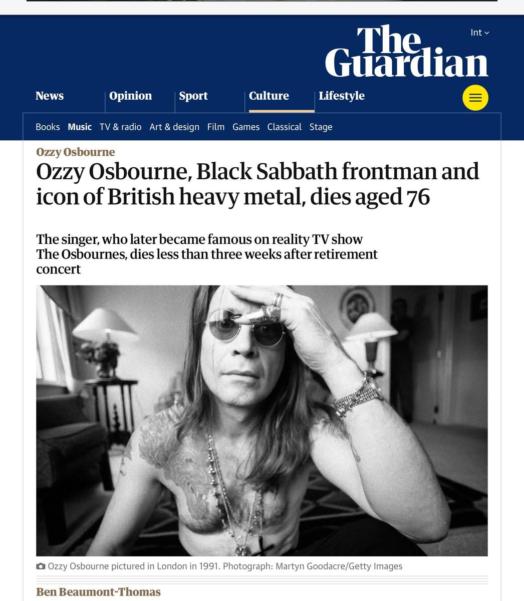 S_EFortin's tweet image. REP Ozzy!!!
🤘🤘🤘
Moins de trois semaines après le show d’adieu de Black Sabbath…