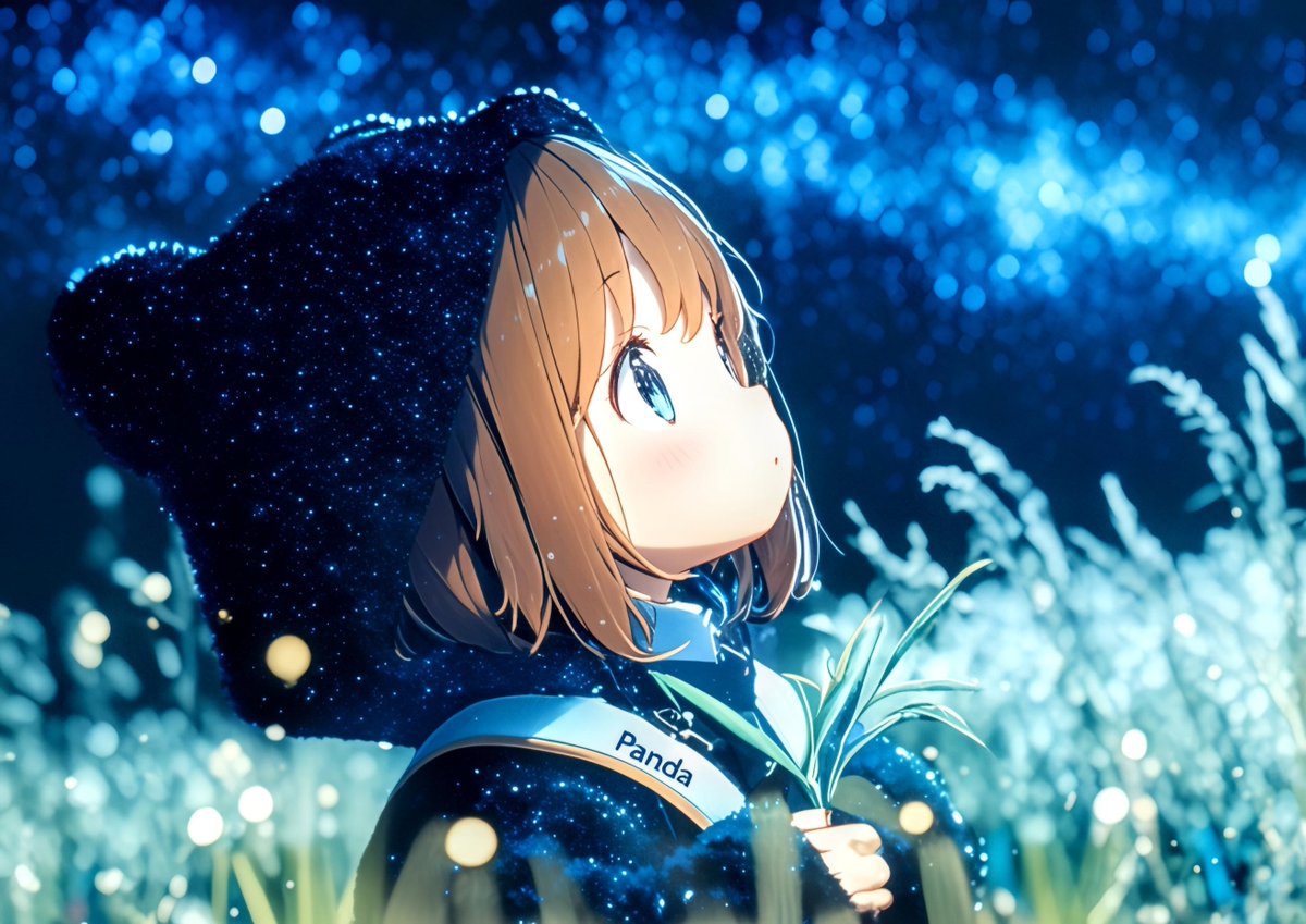 tsukuyomi2021's tweet image. 「見上げる夜空🌌」

#nijijourney #midjourney #AIイラスト #AIart #AIアート