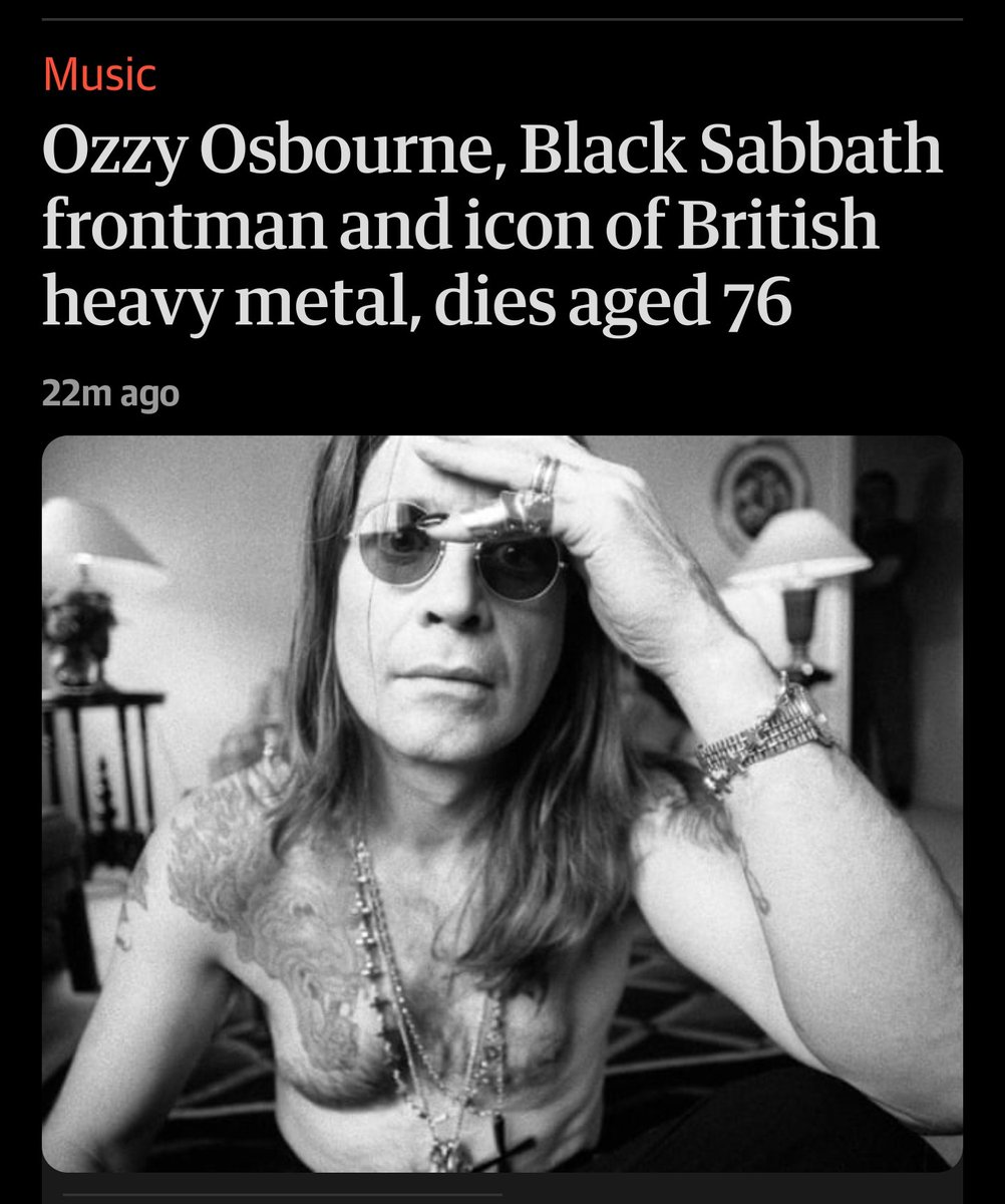 1goodtern's tweet image. "Osbourne had experienced various forms of ill health in recent years"
😥