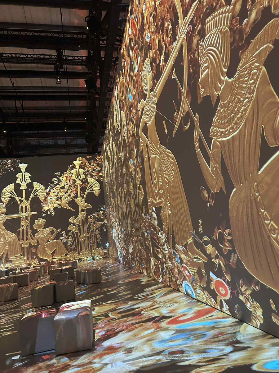 LBCNewsScot's tweet image. An immersive Tutankhamun exhibition will open @SECGlasgow on Thursday. Curators say the experience, including 360-degree projections, virtual reality, a hologram of the mummification process and an AI photo booth, brings the Boy King’s story to life like never before.