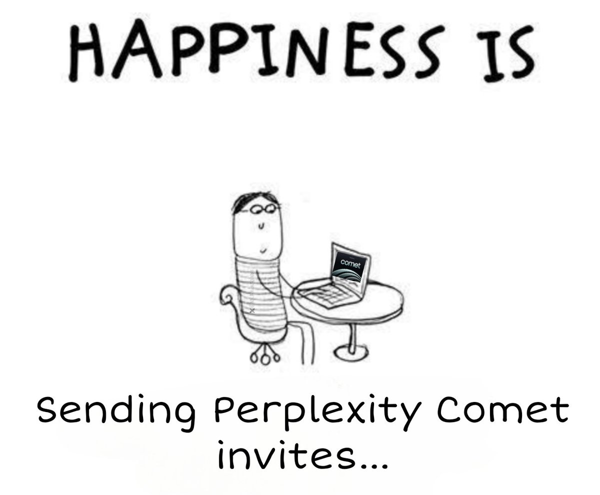 ai_for_success's tweet image. I made a few people very happy today, and it honestly made me happy too.
Aravind bhai, can I get 100+ more Perplexity invites? It's getting tough to say no.
I had 52 invites this morning, now only 7 left, and over 300 people have already reached out.
First time I’ve seen people…