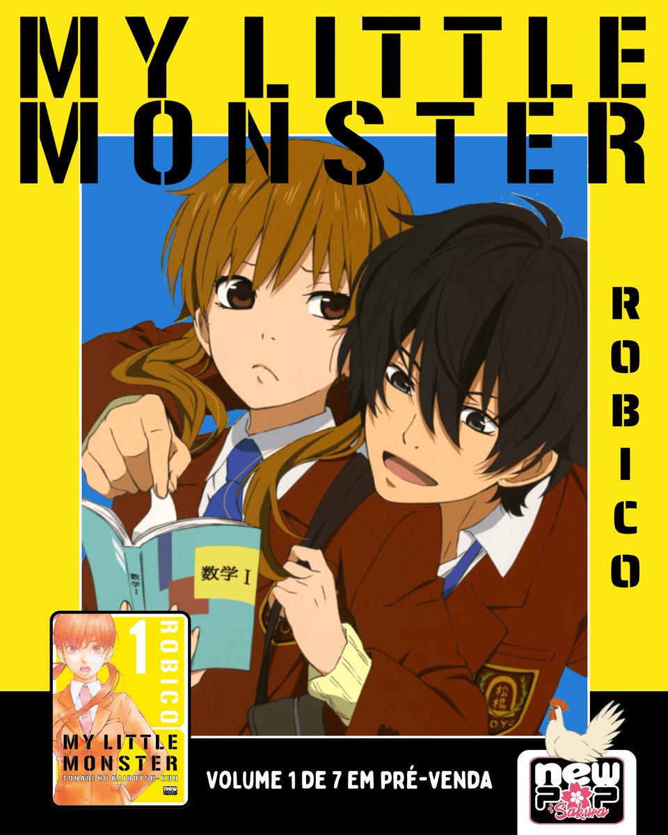 editoranewpop's tweet image. A história do anime que te conquistou em 2012 chega na NewPOP em uma edição 2 em 1 com mais de 300 páginas! O incrível mangá shoujo “My Little Monster” (Tonari no Kaibutsu-kun), da talentosa Robico, já está em pré-venda!
💛 amzn.to/4kw7neI
A história acompanha Shizuku…
