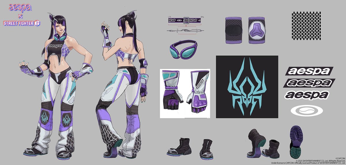 CapcomLatam's tweet image. ¡La colaboración especial de Street Fighter 6 x aespa con naevis ya comenzó! Échenle un vistazo a este arte conceptual del diseño del atuendo de Juri.
#SF6xaespa #SF6xnaevis