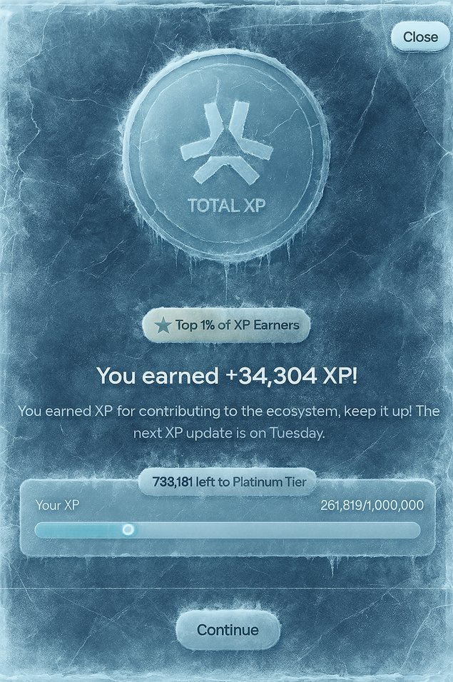 melbo_eth's tweet image. It would take 21 more weeks to reach Platinum Tier on the @AbstractChain
Do you think TGE/ICO will happen before that?
If so, I've gotta step up my game bigtime and make sure I get there in time!