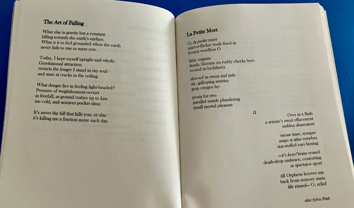 <a href="/TopTweetTuesday/">TopTweetTuesday</a> #review week 

I want to give a shout to <a href="/KMoinetwrites/">Katrina Moinet | Portrait of a Young Girl Falling</a> and her pamphlet ‘Portrait of a Young Girl Falling’ from Hedgehog Press

This is a collection that has stayed with me for it’s experimentation &amp; unflinching exploration of female desire &amp; consent