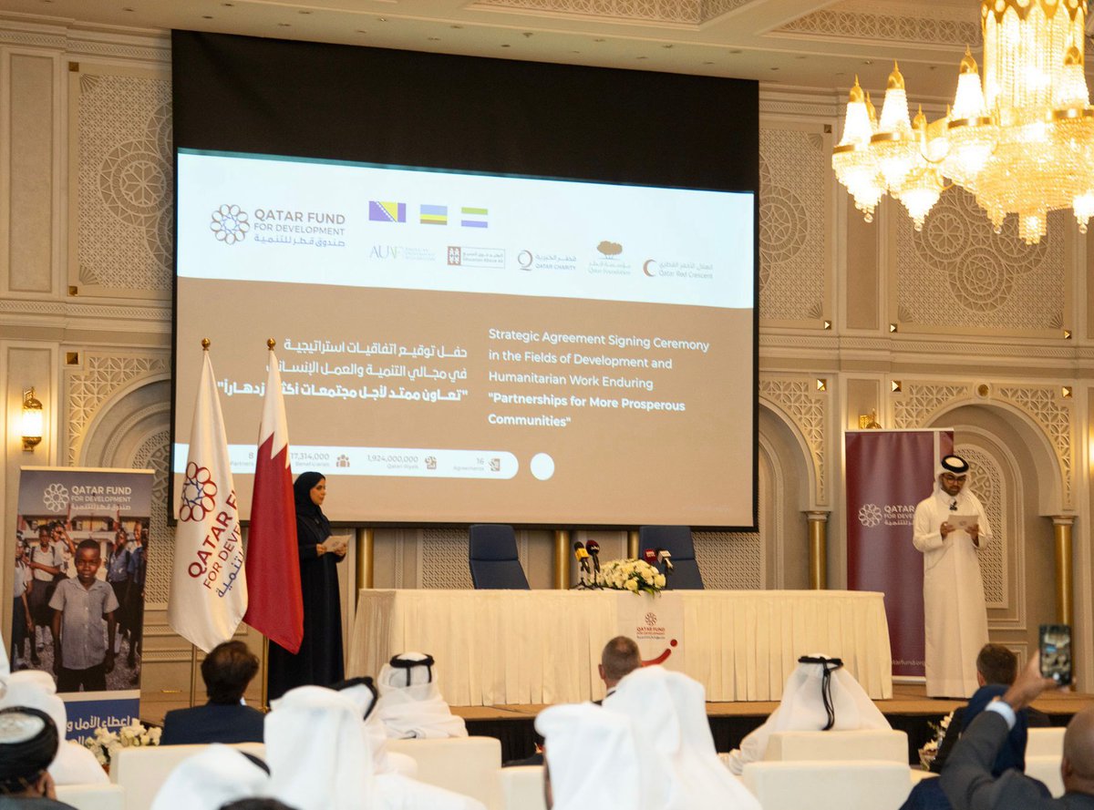 QatarNewsAgency's tweet image. صندوق قطر للتنمية يدعم الجهود الإنسانية والتنموية حول العالم بـ1.92 مليار ريال
#قنا #قطر
ow.ly/i1gl50Wty38