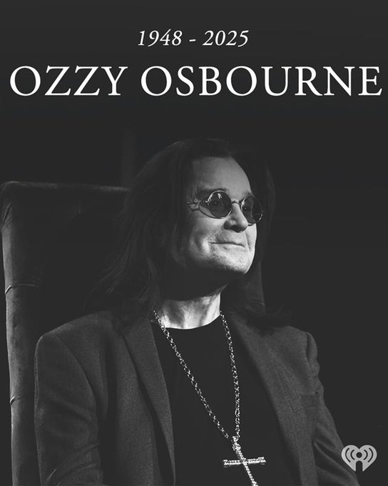 ShaSha3400's tweet image. RIP Ozzy 💔
Légende du Heavy Metal 🙏🕊️🩵