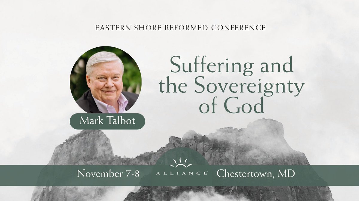 confessevangel's tweet image. The Eastern Shore Reformed Conference is Back! Mark your calendar and join us this fall. - mailchi.mp/alliancenet.or…