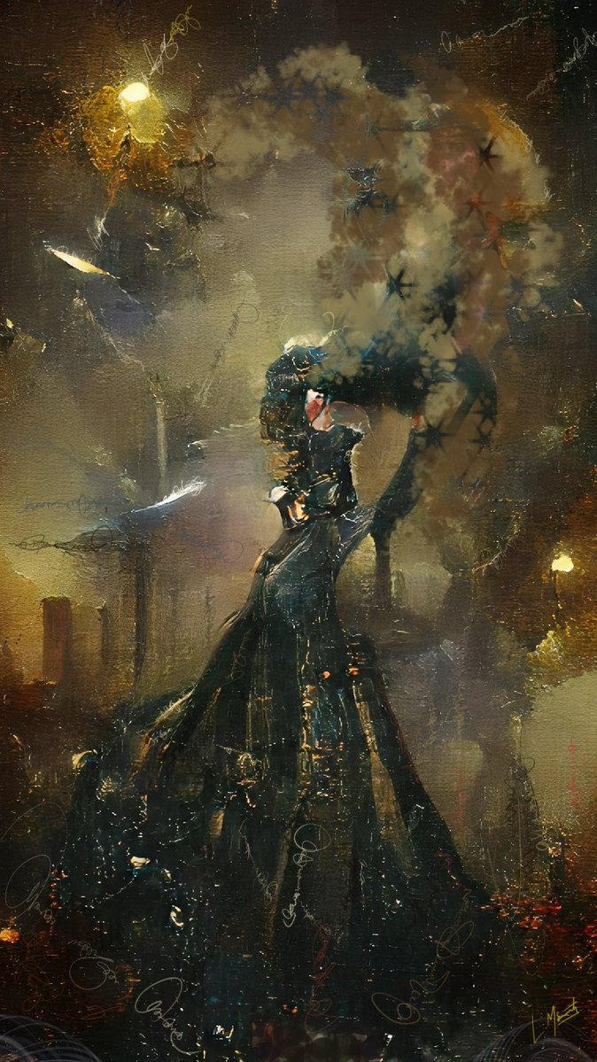 LeeMcCarthyArt's tweet image. Lady Darkside - City Of Shade
Finally, in 1919, she returned to what she remembered as herself. Fully conscious now in a new century.
She is shown here, in front of the old world wearing her most valued of talismans. The Ruby Eye. 🔗⤵️